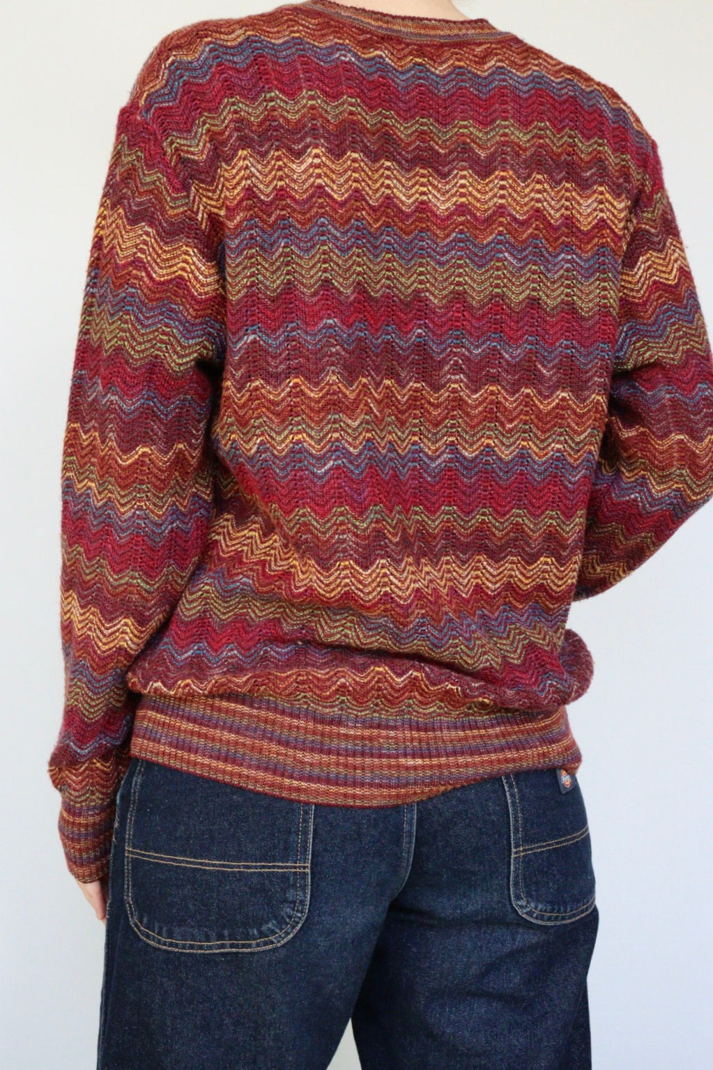The Zig Zag - vintage sweater - S up to M/L