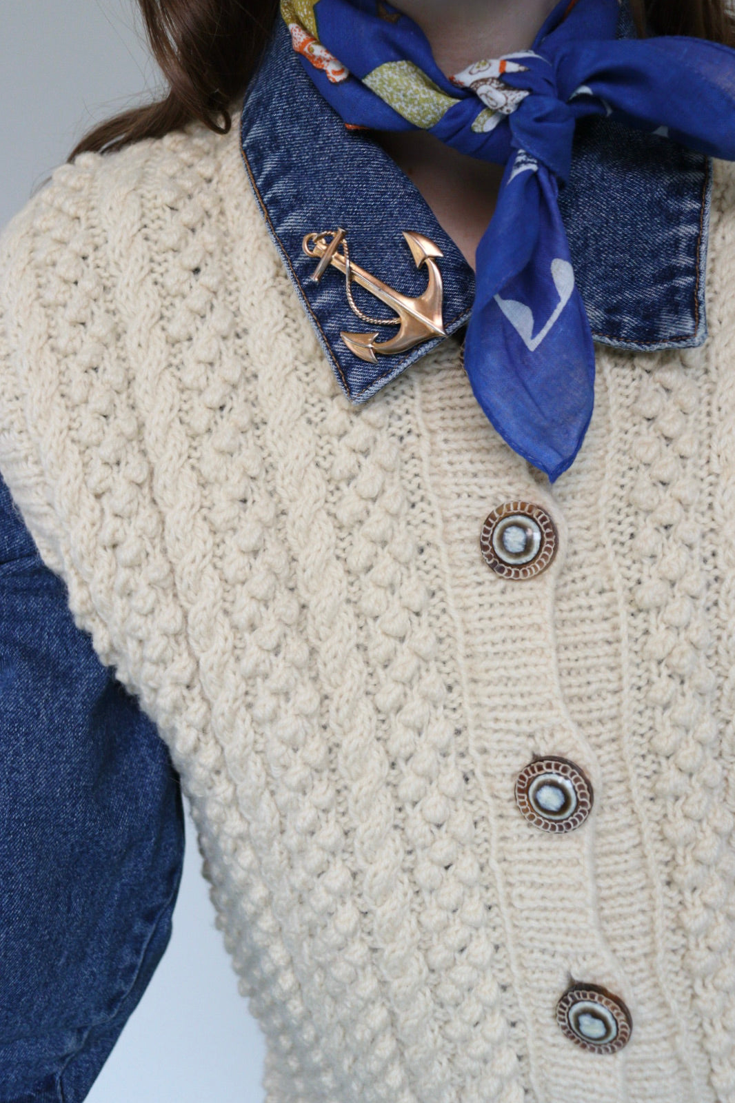 The Golden Anchor - brooch