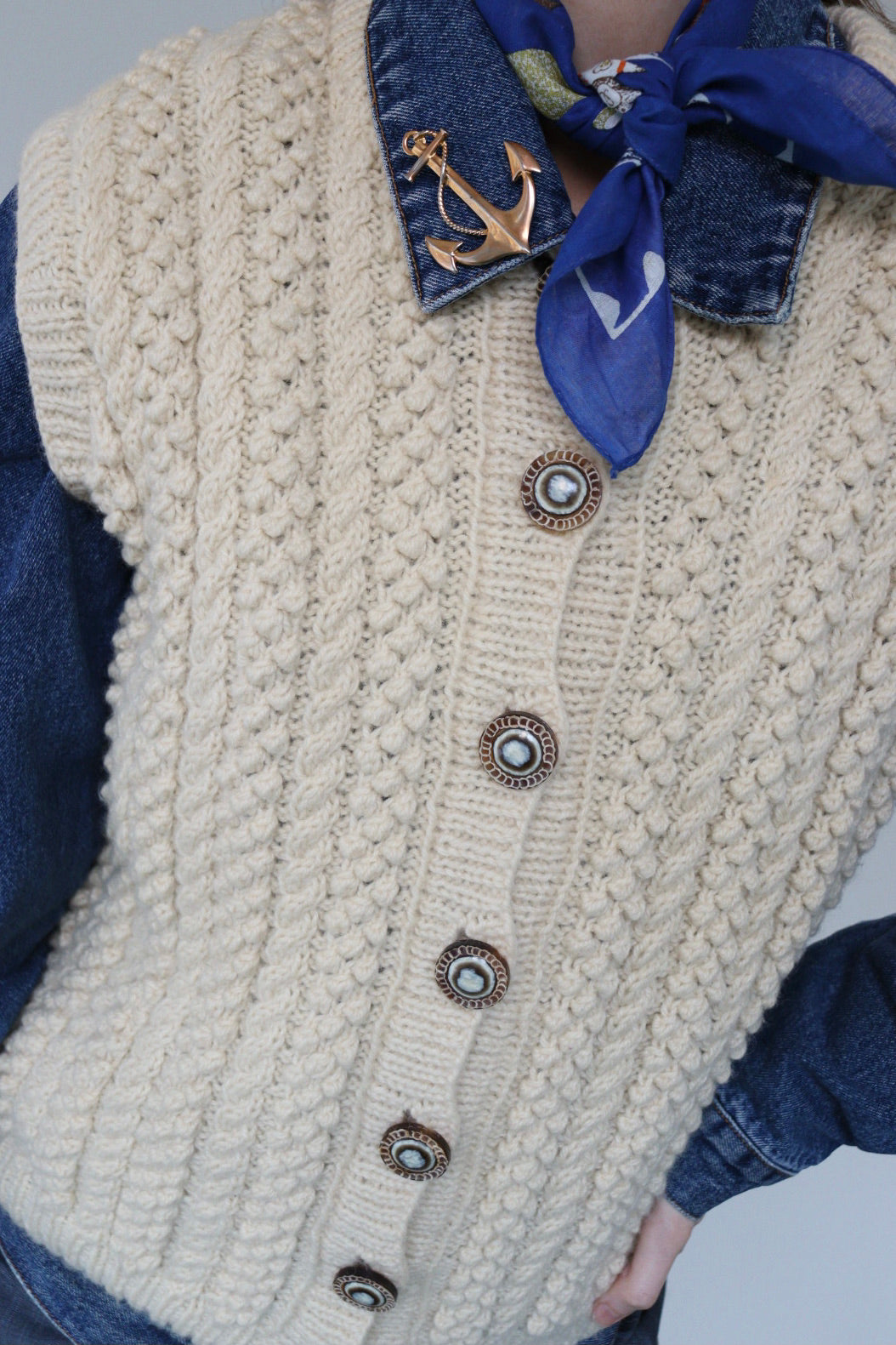 The Aran Waistcoat - gilet / vest - S up to L