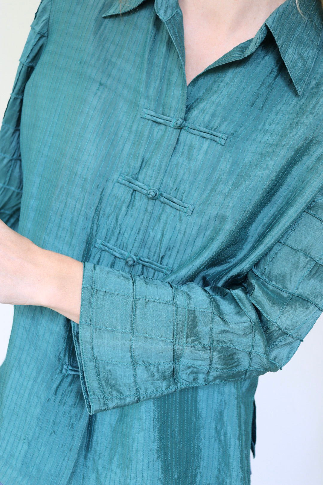 The Button & Loop - silk blouse - S up to M/L