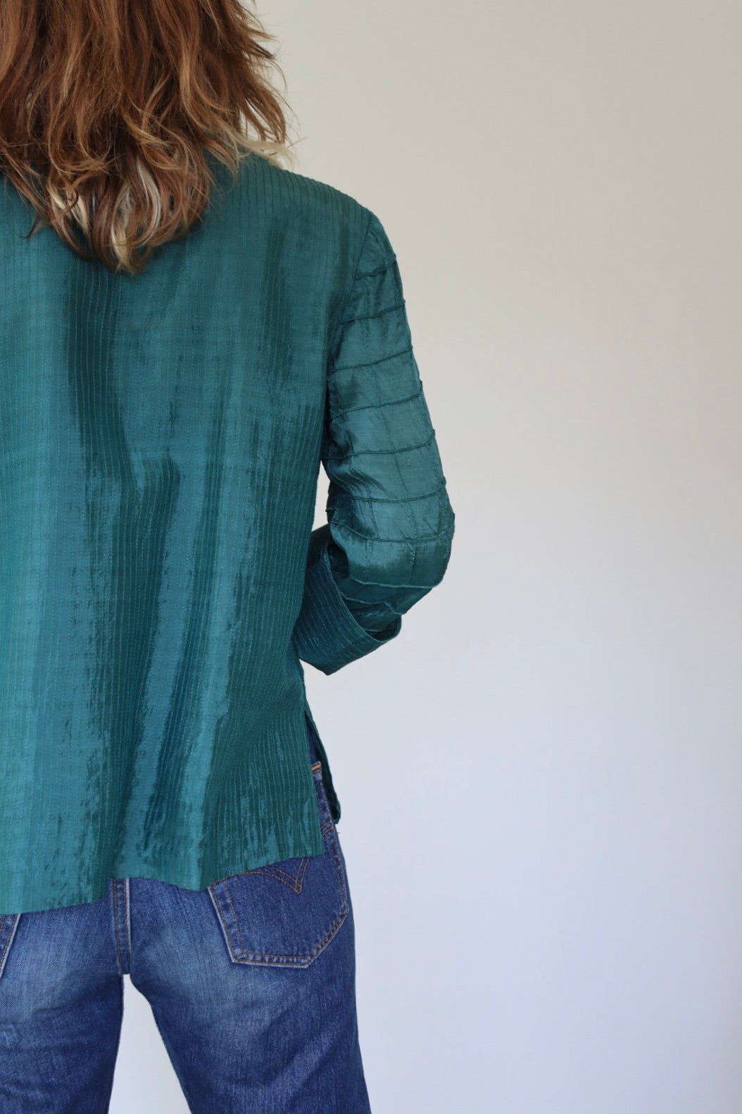 The Button & Loop - silk blouse - S up to M/L