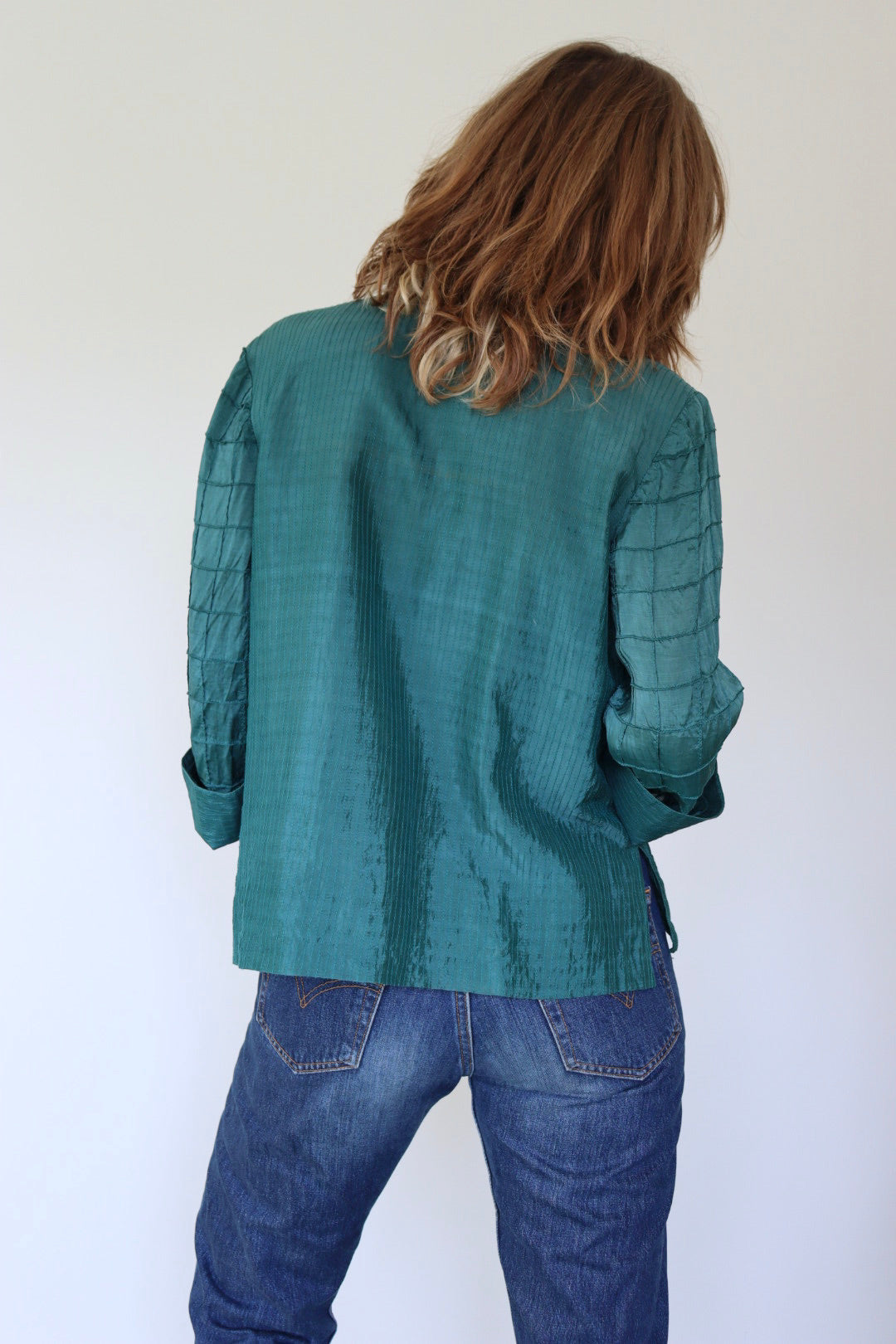 The Button & Loop - silk blouse - S up to M/L