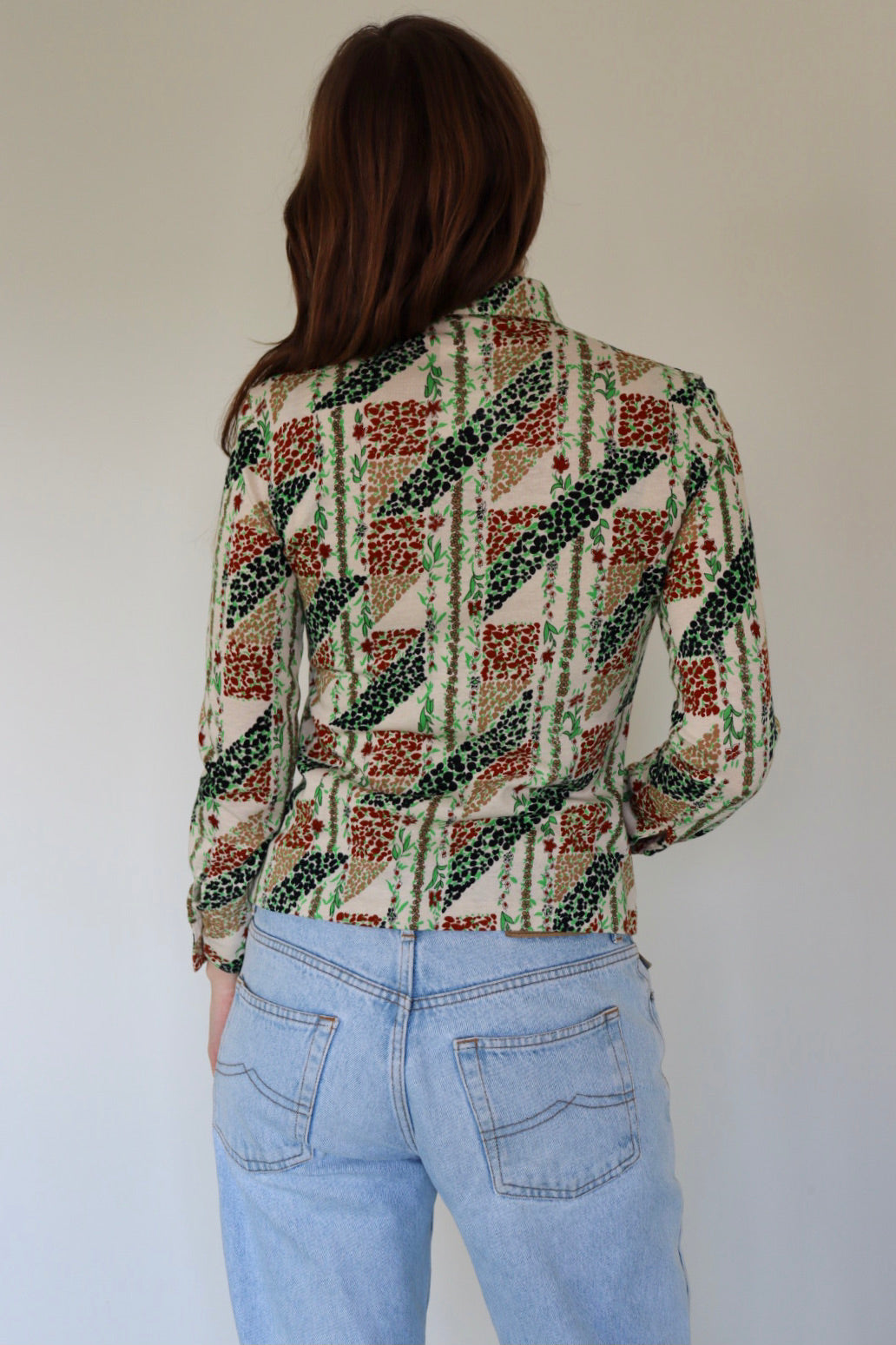 The 70's Floral Spring - blouse - S up to M