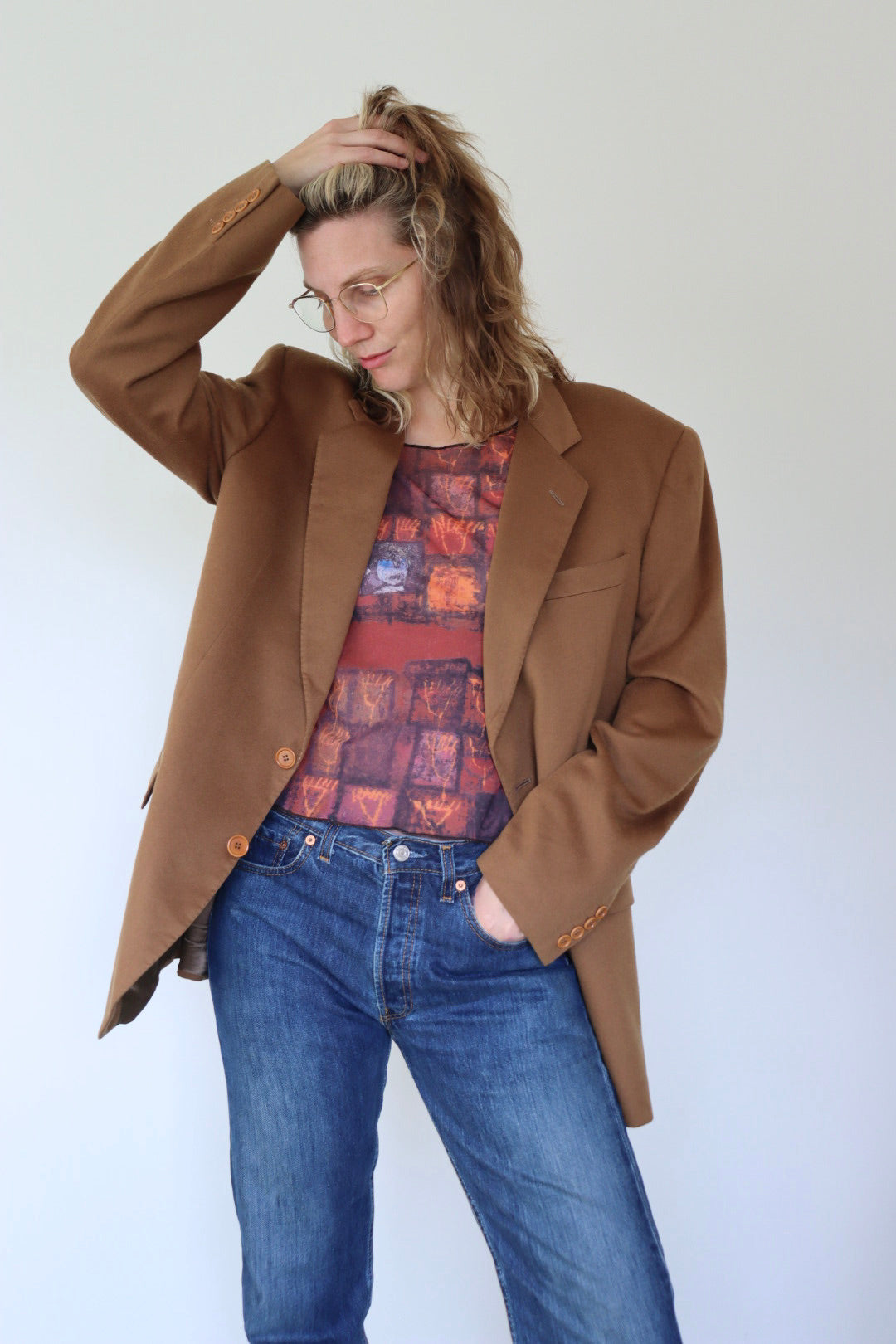 The Autumn Latte - wool blazer - S up to XL