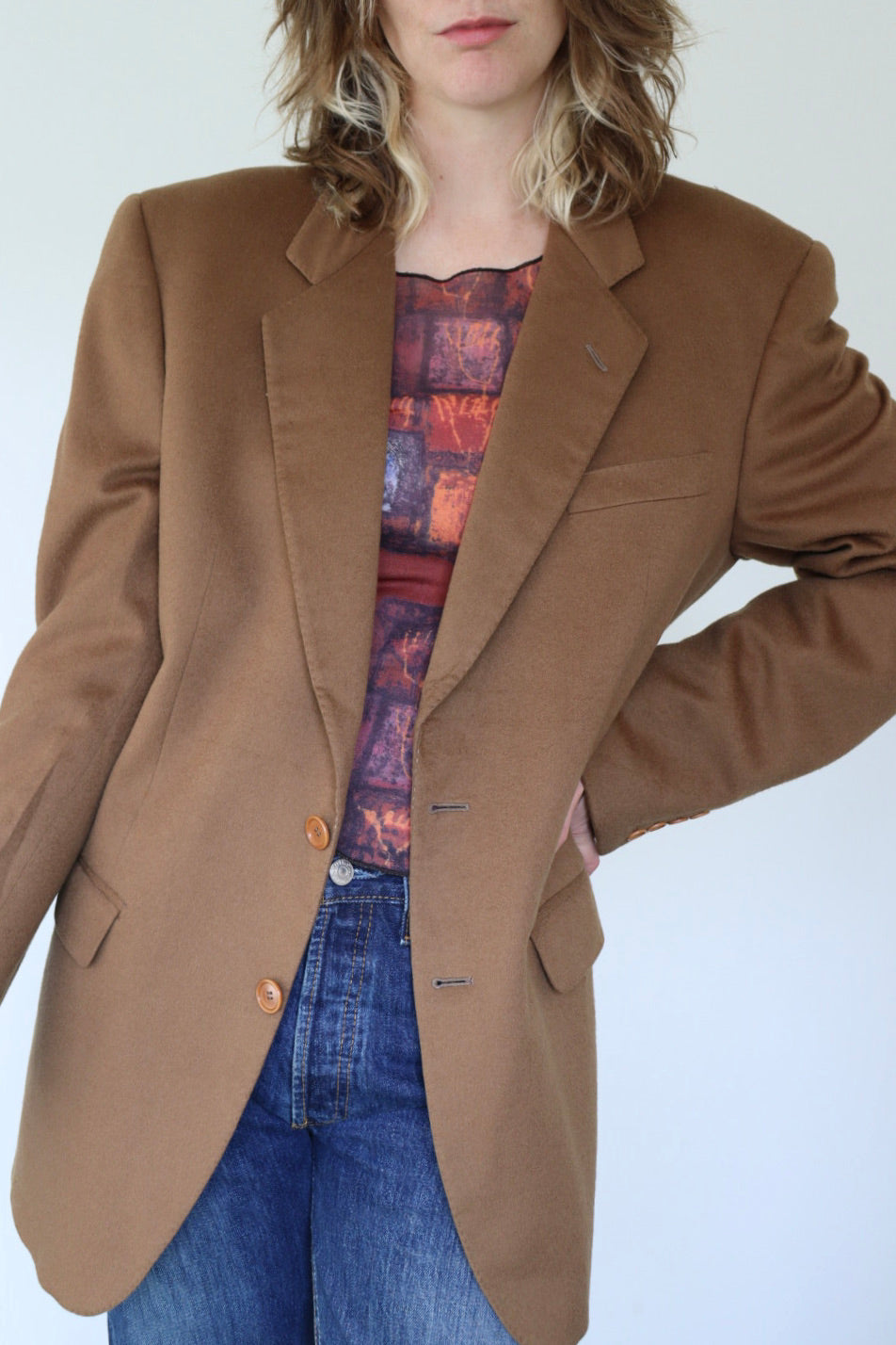 The Autumn Latte - wool blazer - S up to XL