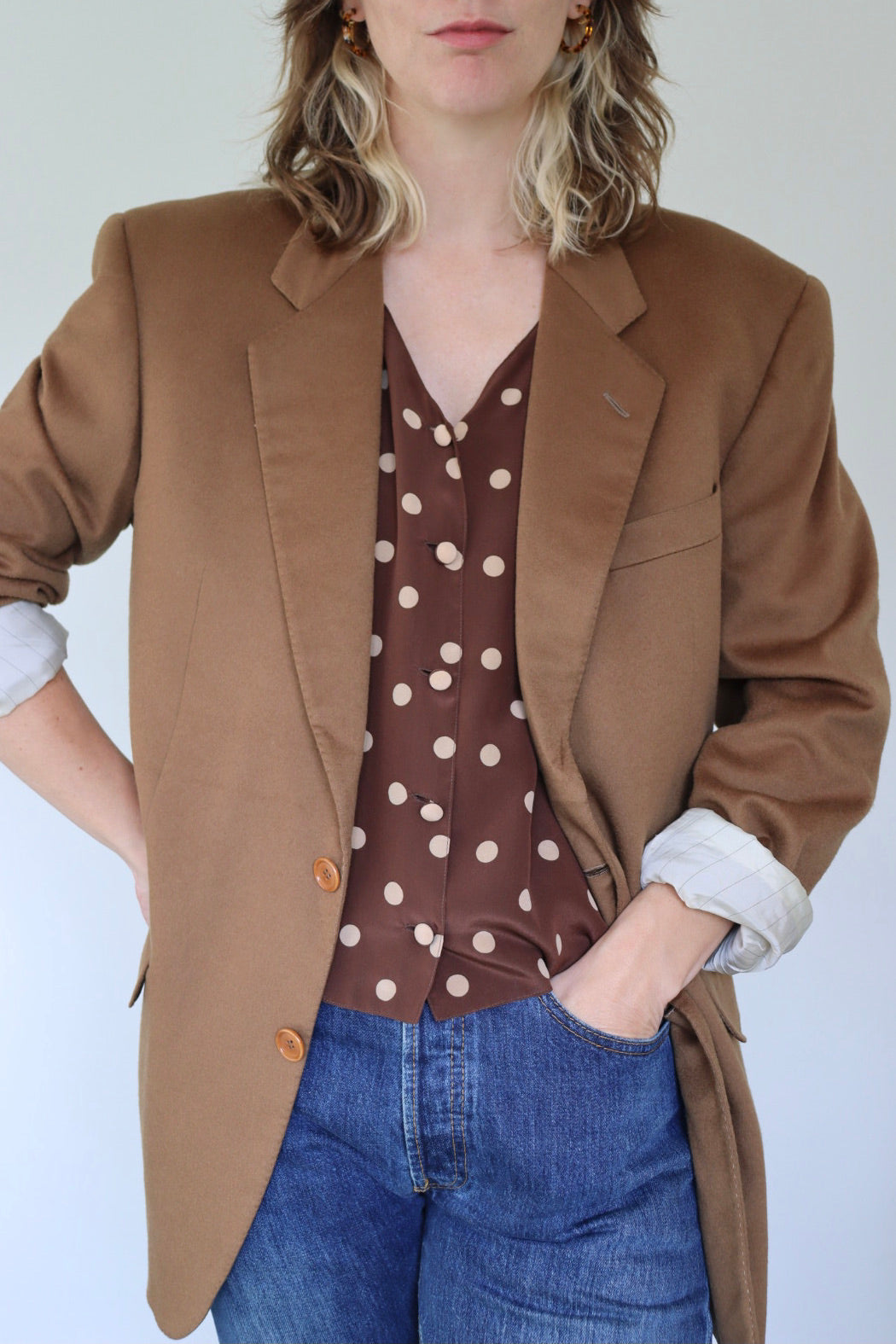 The Autumn Latte - wool blazer - S up to XL