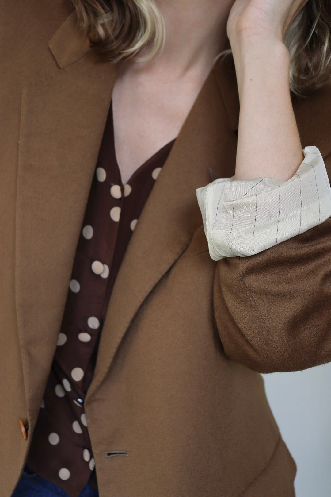 The Autumn Latte - wool blazer - S up to XL