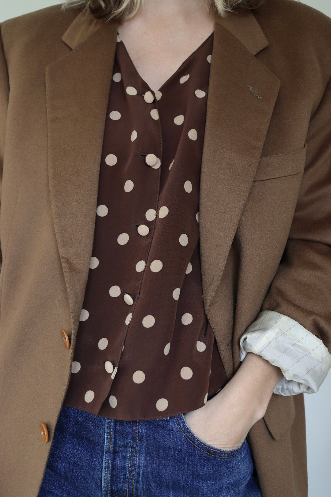 The Autumn Latte - wool blazer - S up to XL