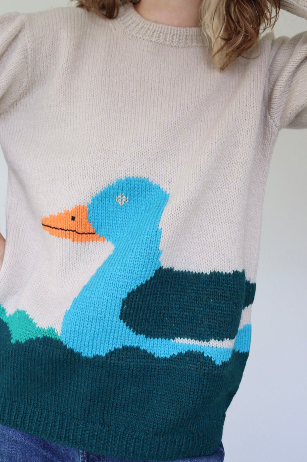 The Swimming Duck - sweater - S up to M/L