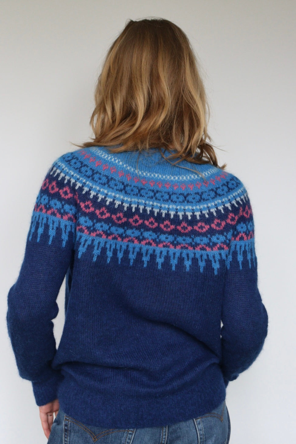 The Nordic with Pink - sweater - S up to M