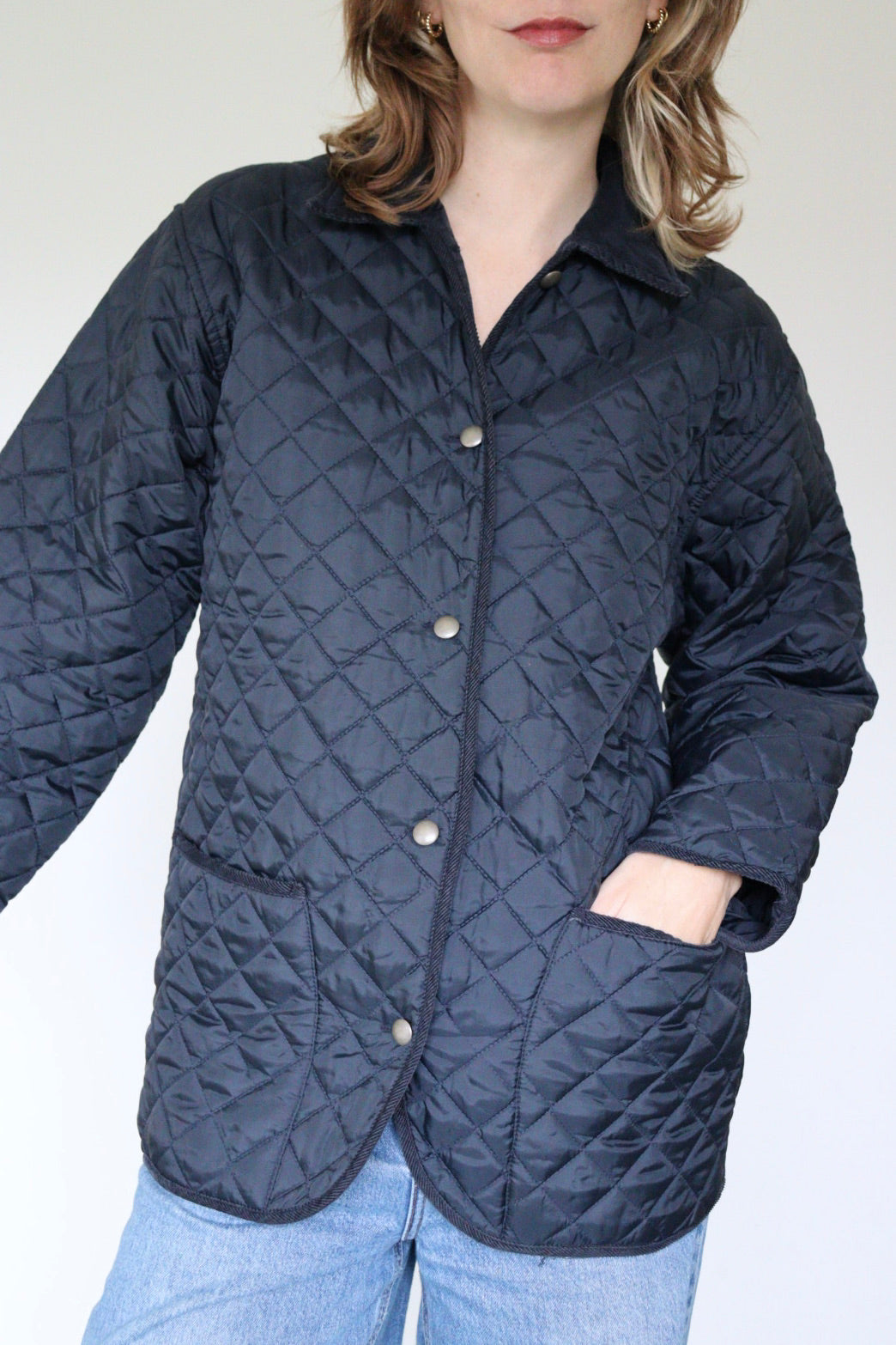 The Navy Amaranto - quilted jacket - S up to M/L