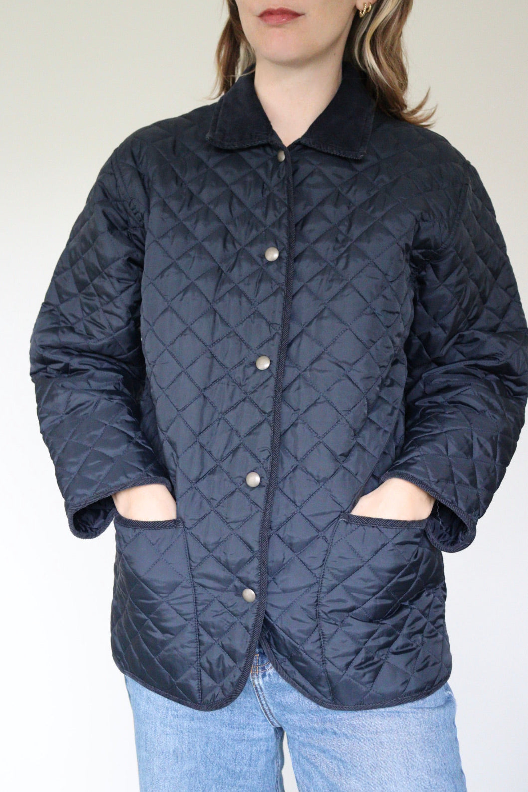 The Navy Amaranto - quilted jacket - S up to M/L