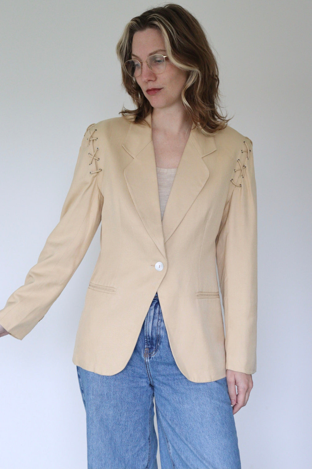 The Lace Up - blazer - S up to M/L
