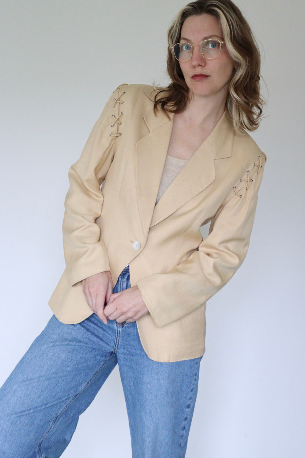 The Lace Up - blazer - S up to M/L