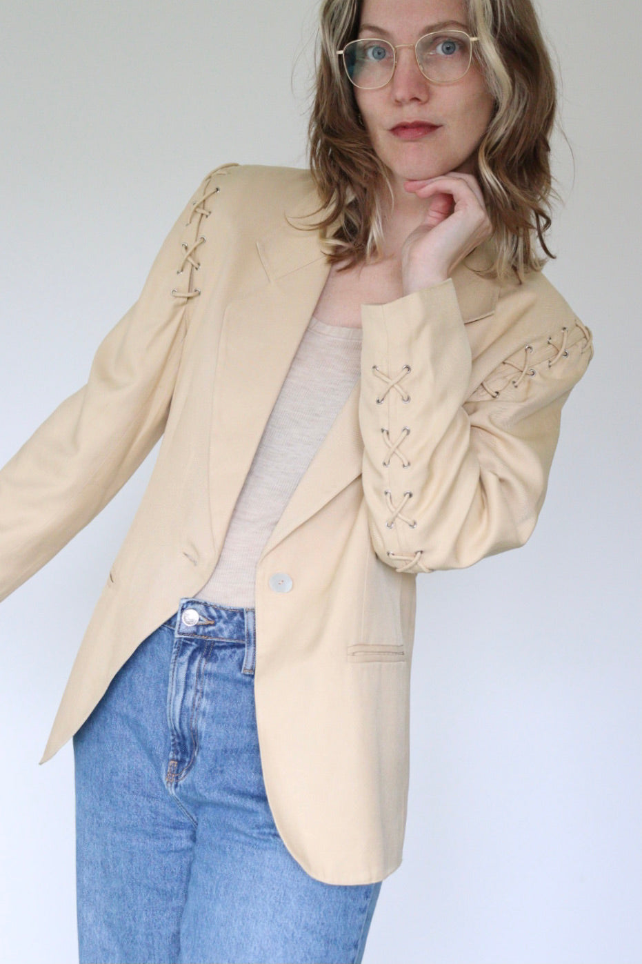 The Lace Up - blazer - S up to M/L