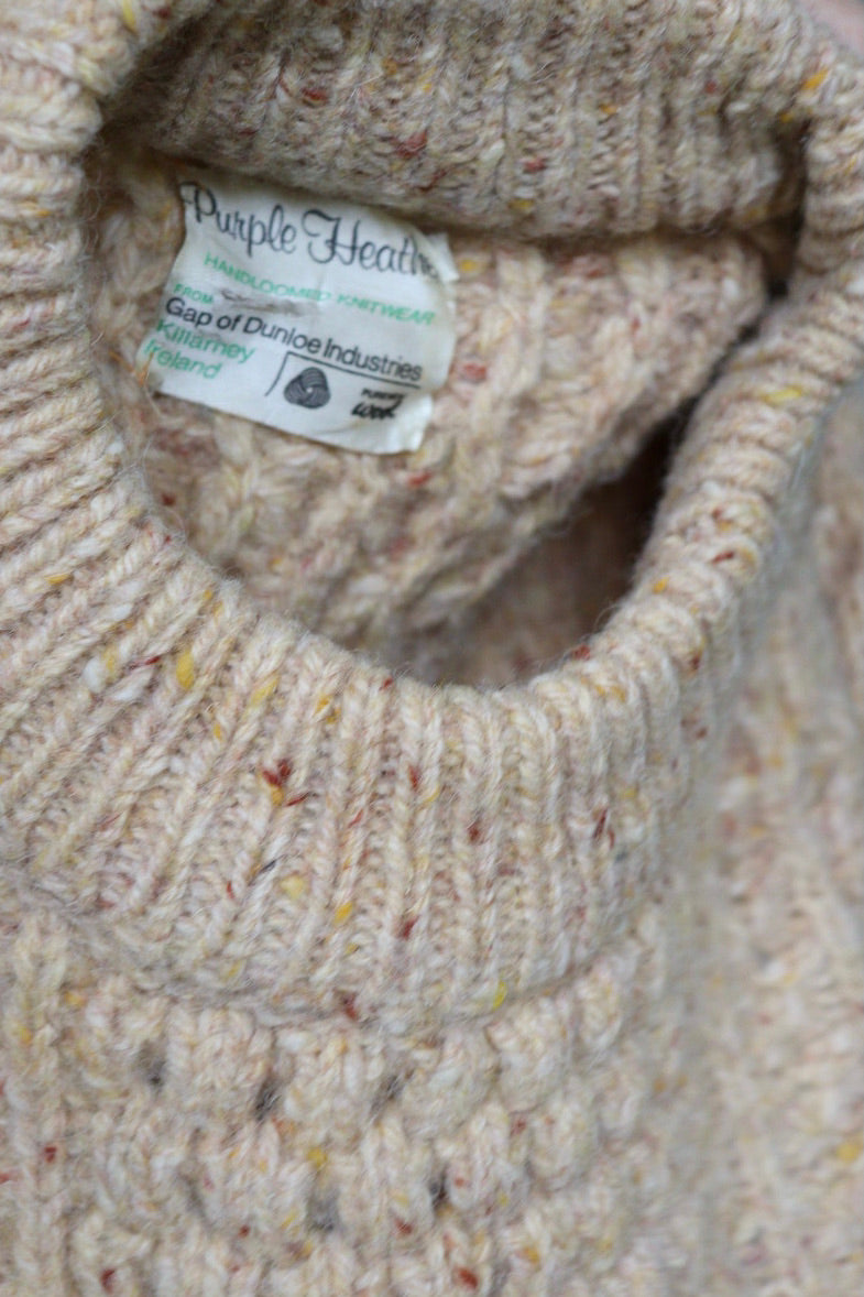 The Dunloe Aran - knitted sweater - S up to L