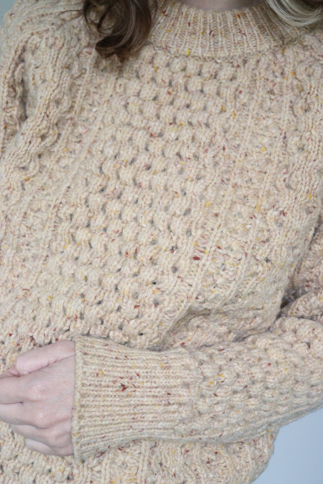 The Dunloe Aran - knitted sweater - S up to L