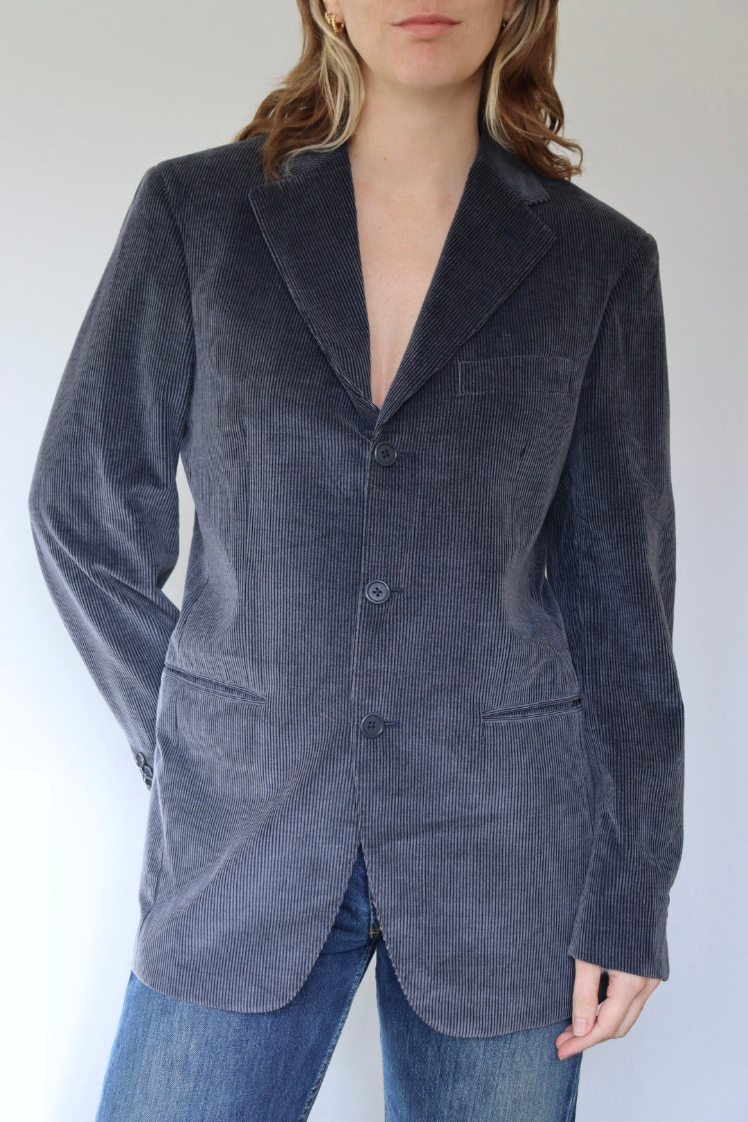 The Grey Corduroy - blazer - S up to M/L