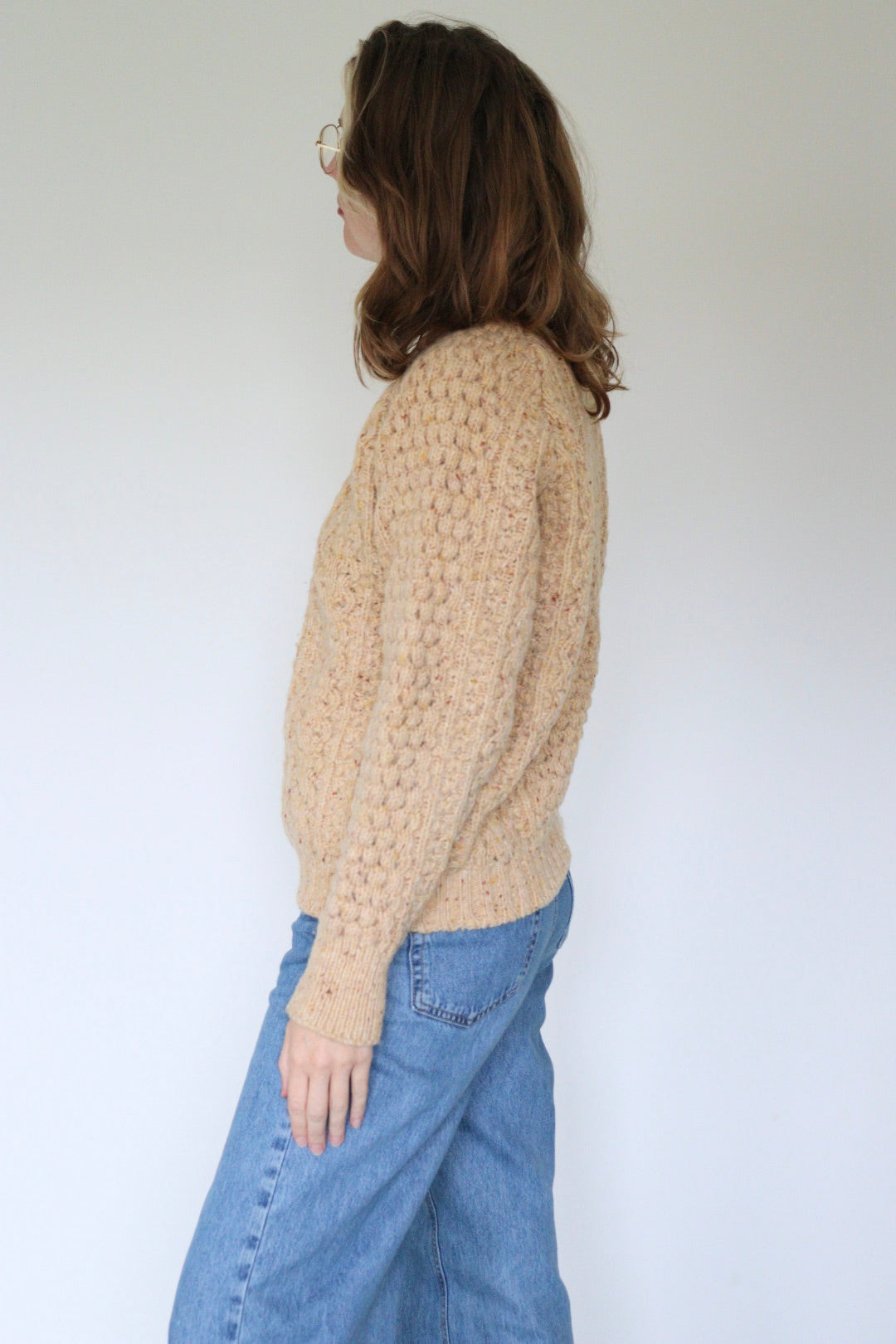 The Dunloe Aran - knitted sweater - S up to L