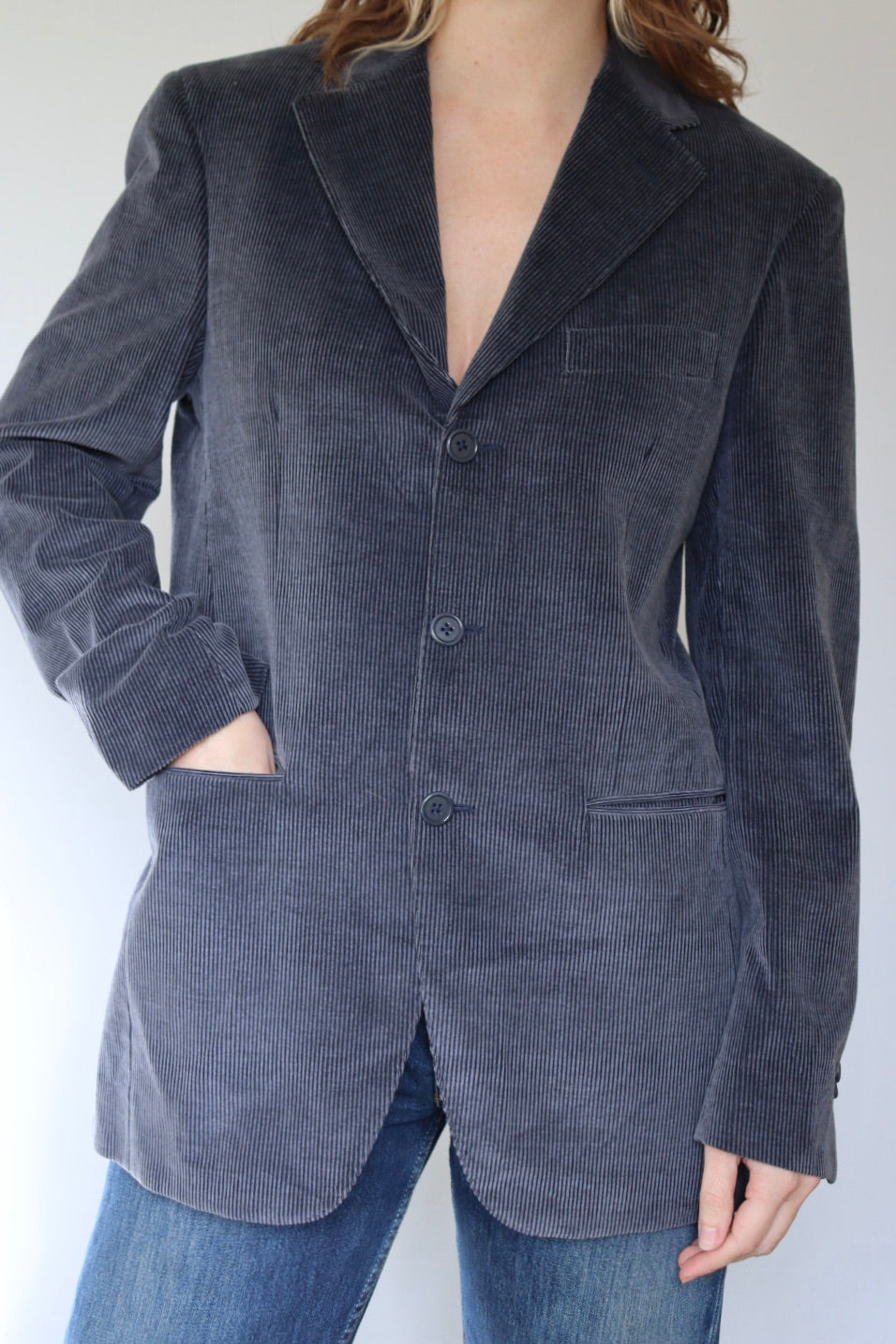 The Grey Corduroy - blazer - S up to M/L