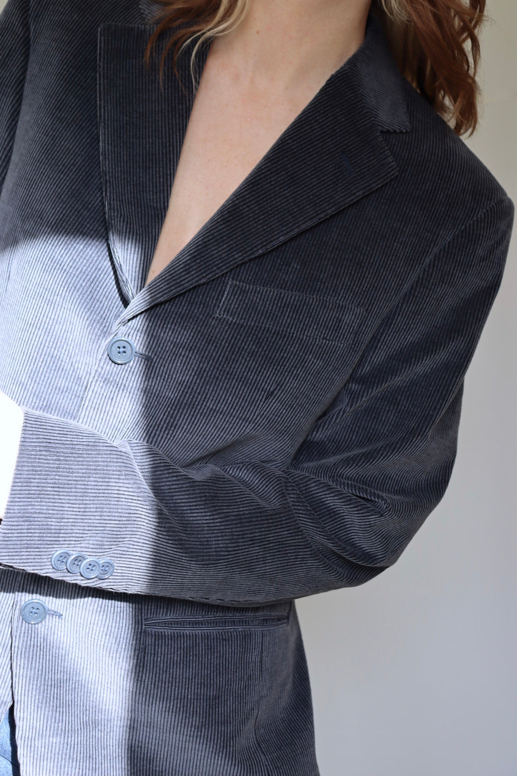 The Grey Corduroy - blazer - S up to M/L