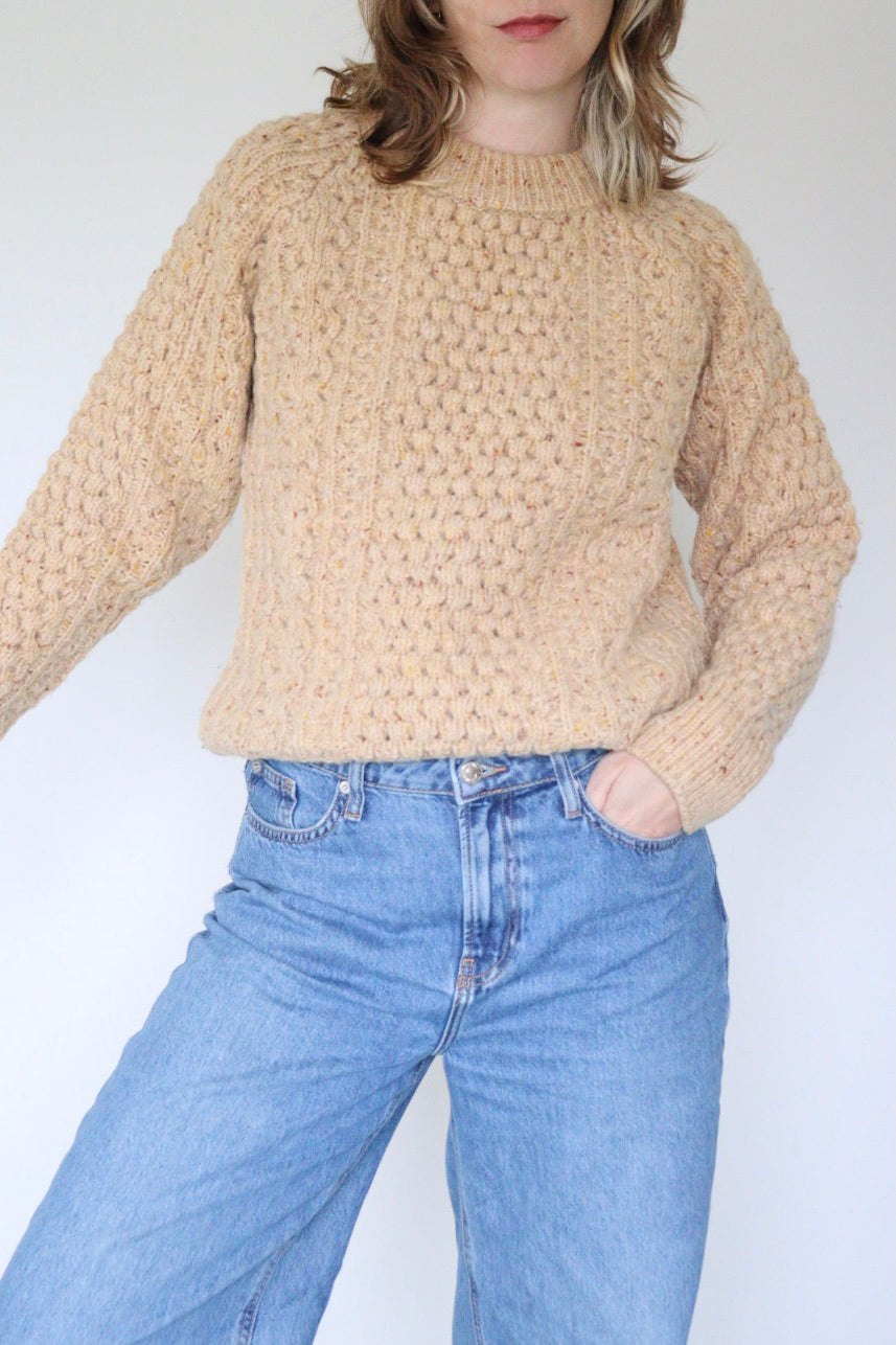 The Dunloe Aran - knitted sweater - S up to L