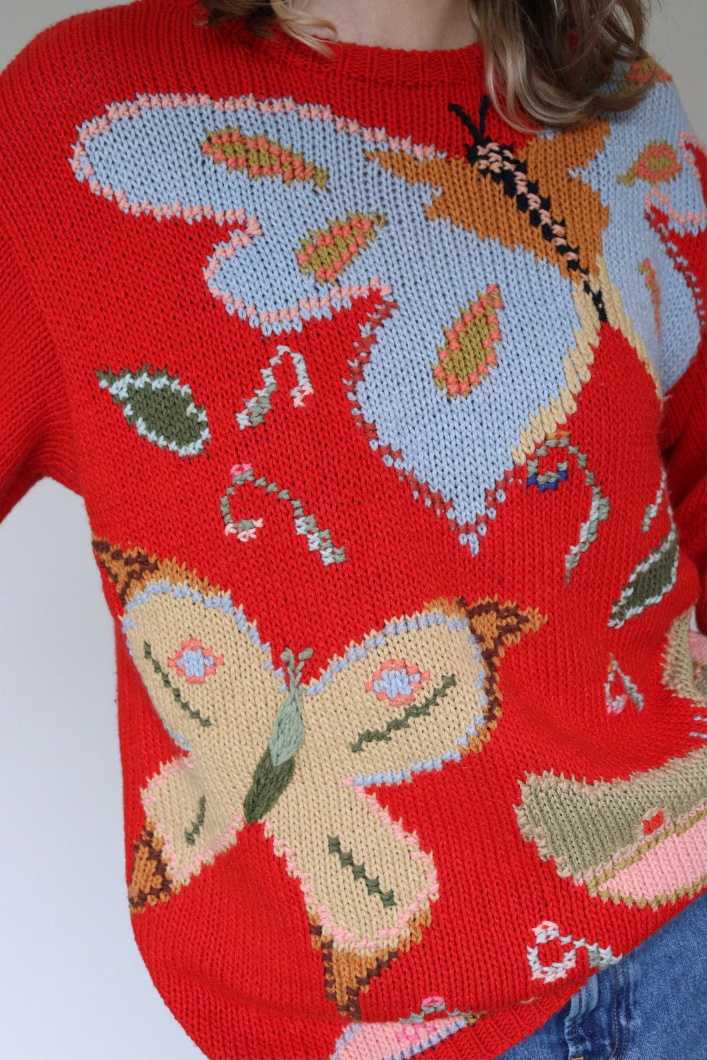 The Three Butterflies - sweater - S up to M