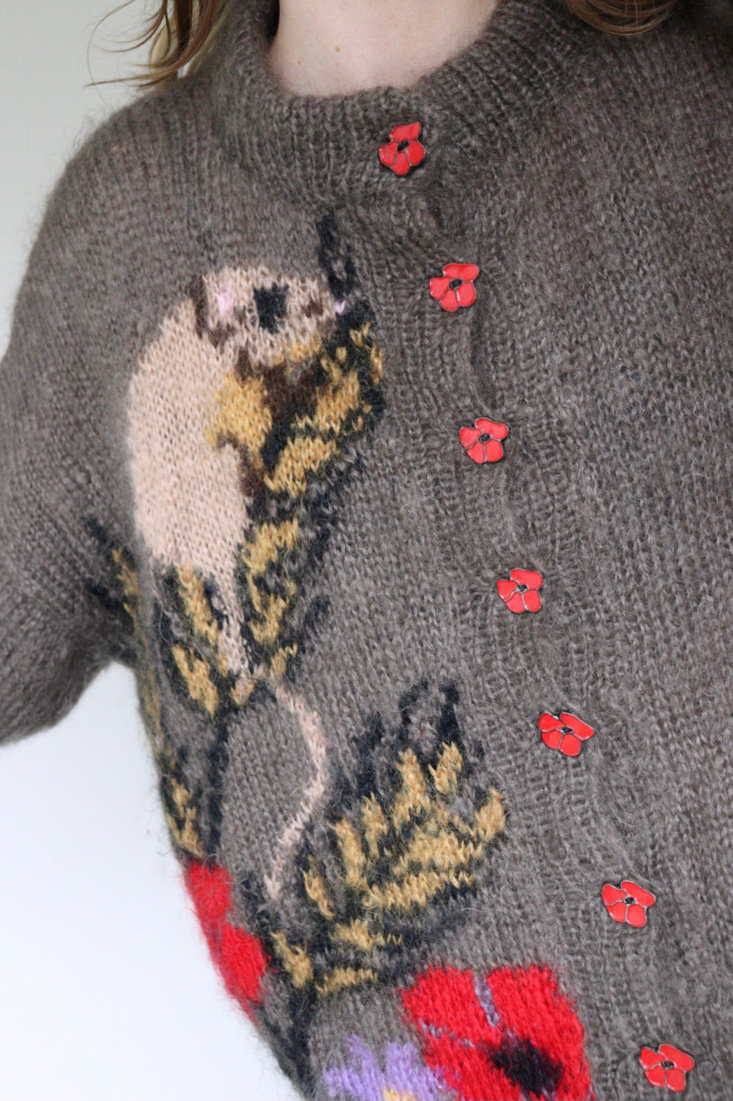 The Alison Elizabeth - handknitted cardigan - S up to L