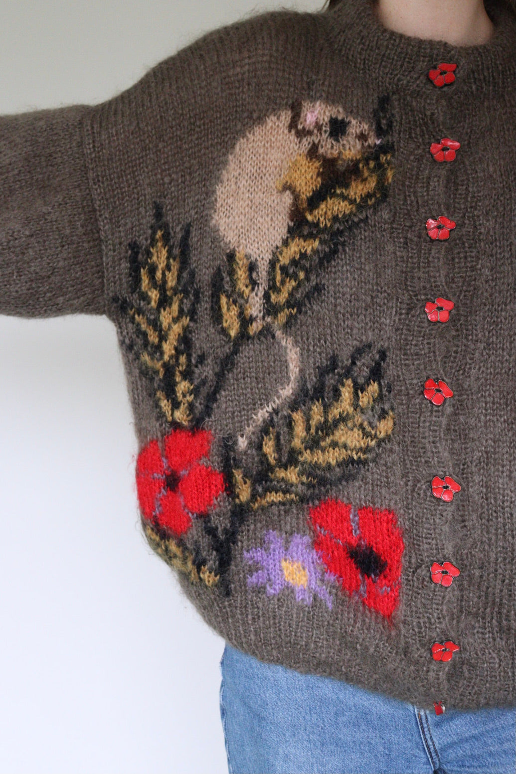 The Alison Elizabeth - handknitted cardigan - S up to L