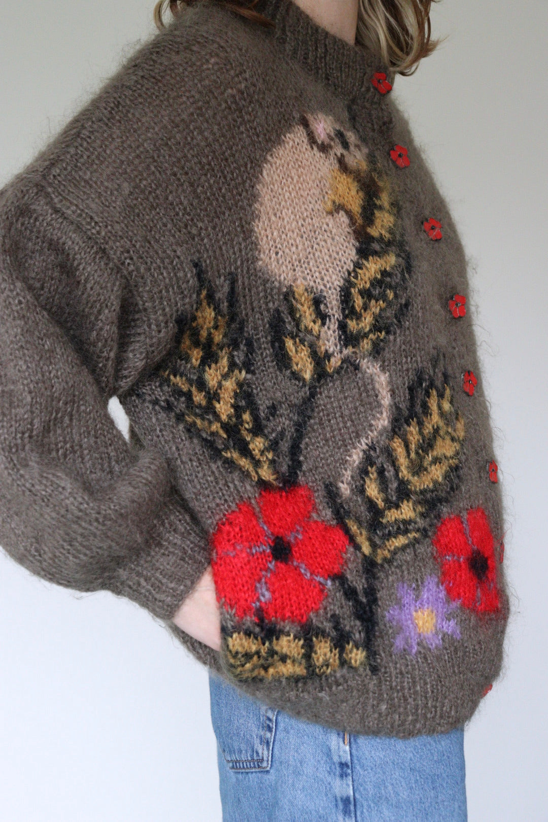 The Alison Elizabeth - handknitted cardigan - S up to L