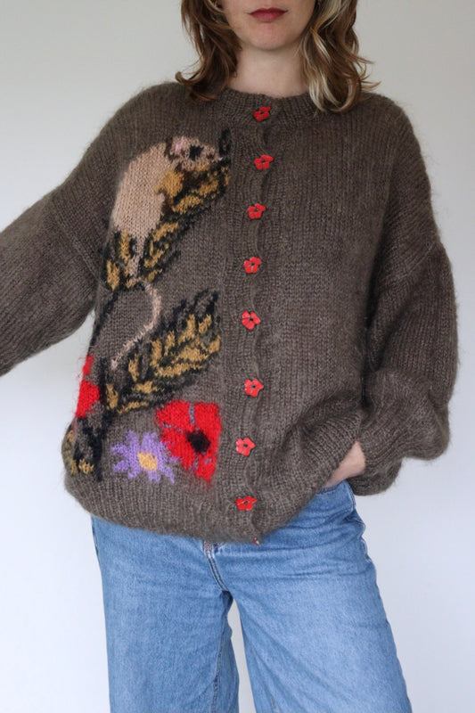The Alison Elizabeth - handknitted cardigan - S up to L