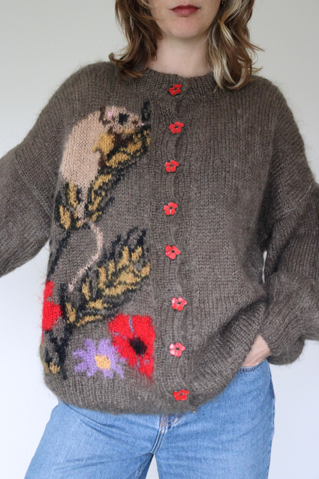 The Alison Elizabeth - handknitted cardigan - S up to L