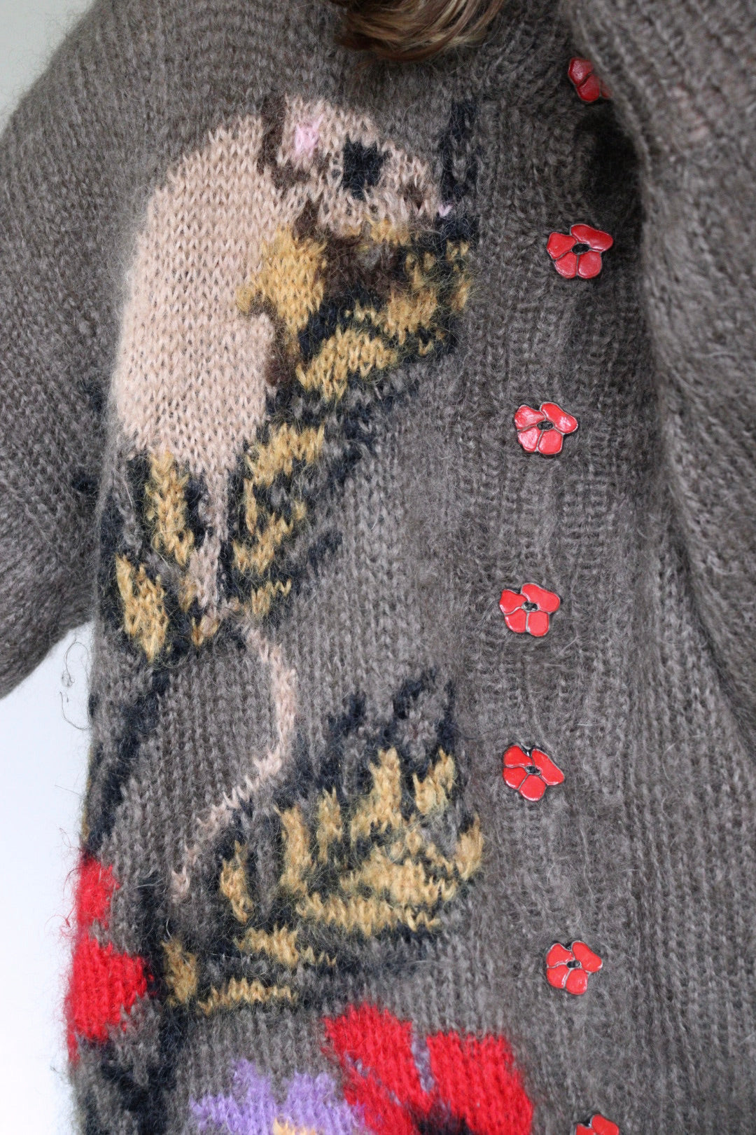 The Alison Elizabeth - handknitted cardigan - S up to L