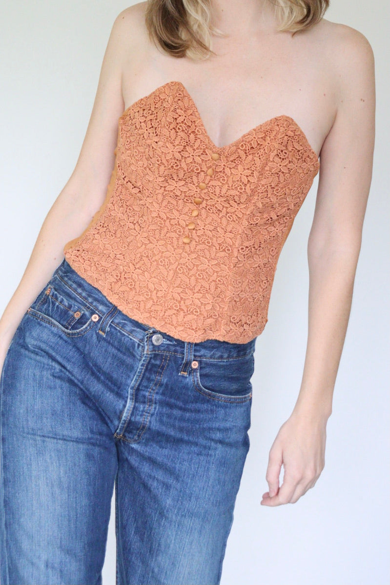 The Cinnamon Lace - top - M up to L