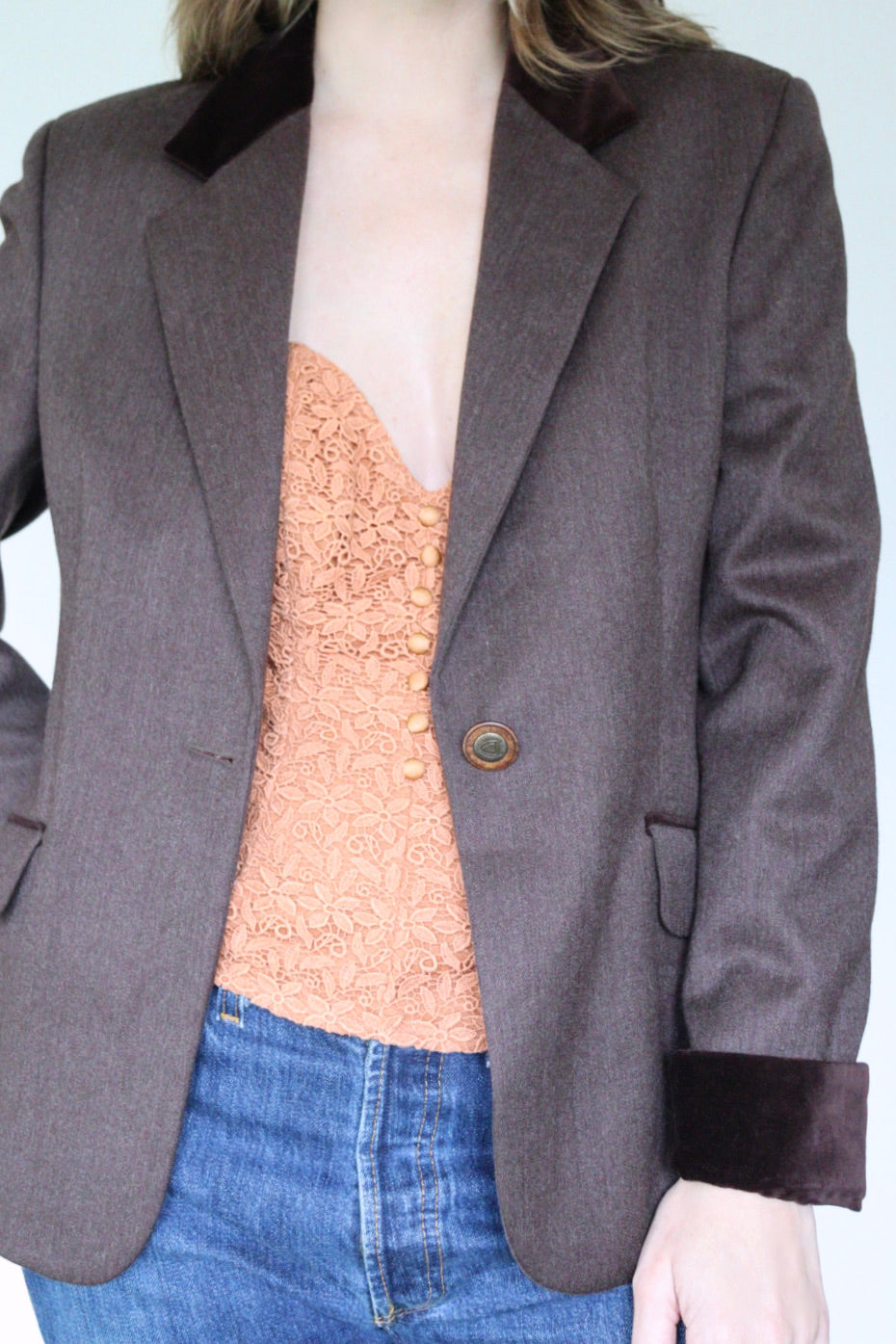 The Velvet Chêne - blazer - S up to M