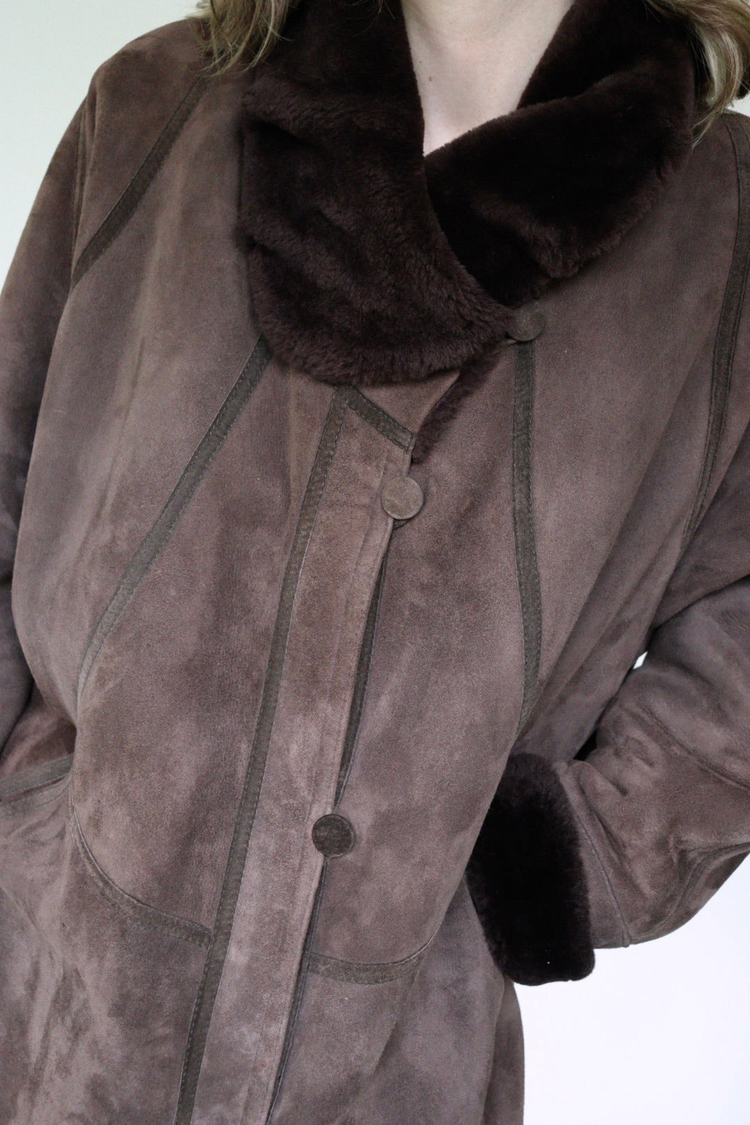 The Chocolate Moscoat - shearling / lammy coat - S up to XL
