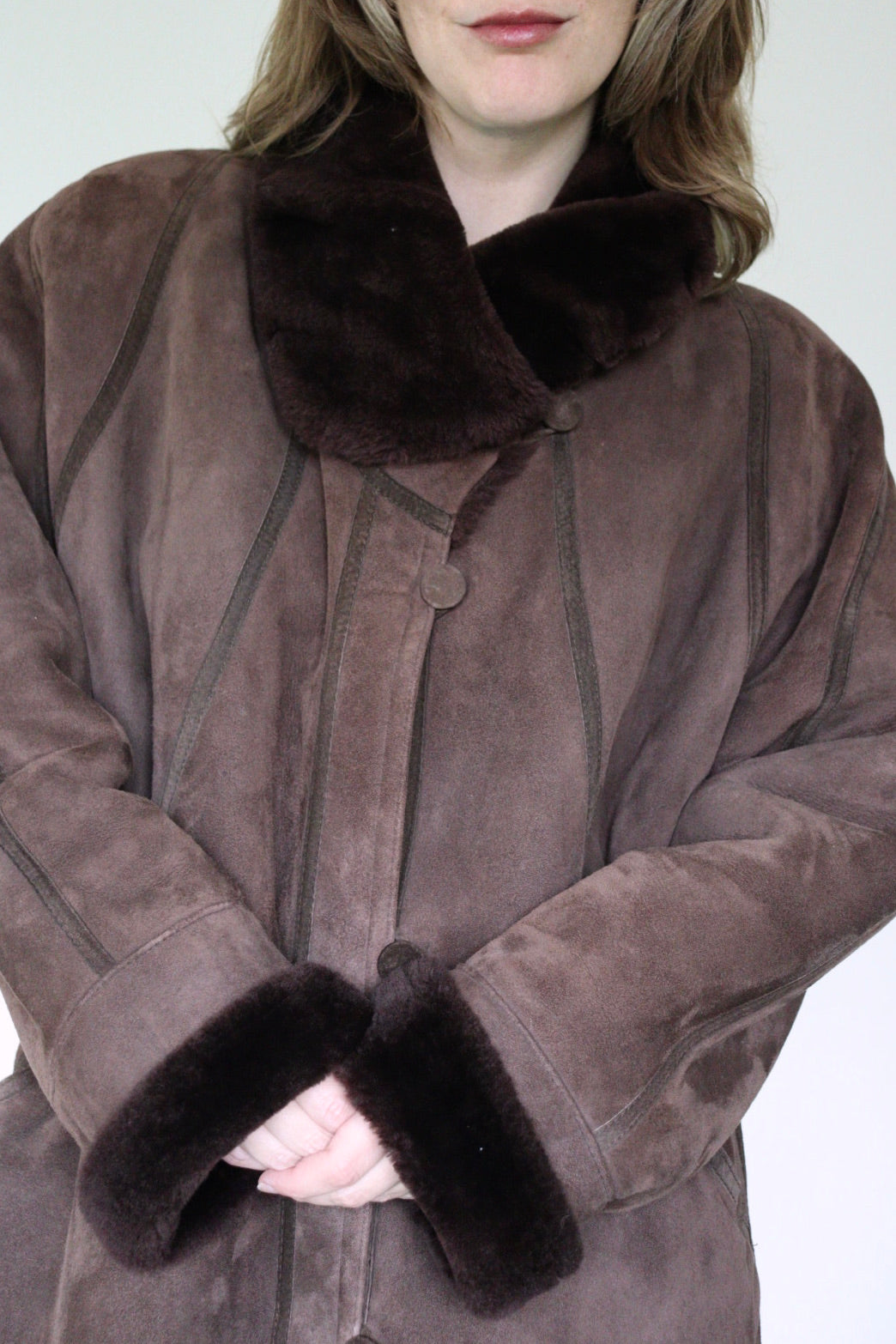 The Chocolate Moscoat - shearling / lammy coat - S up to XL