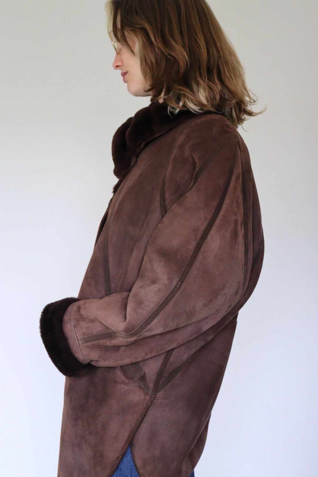 The Chocolate Moscoat - shearling / lammy coat - S up to XL