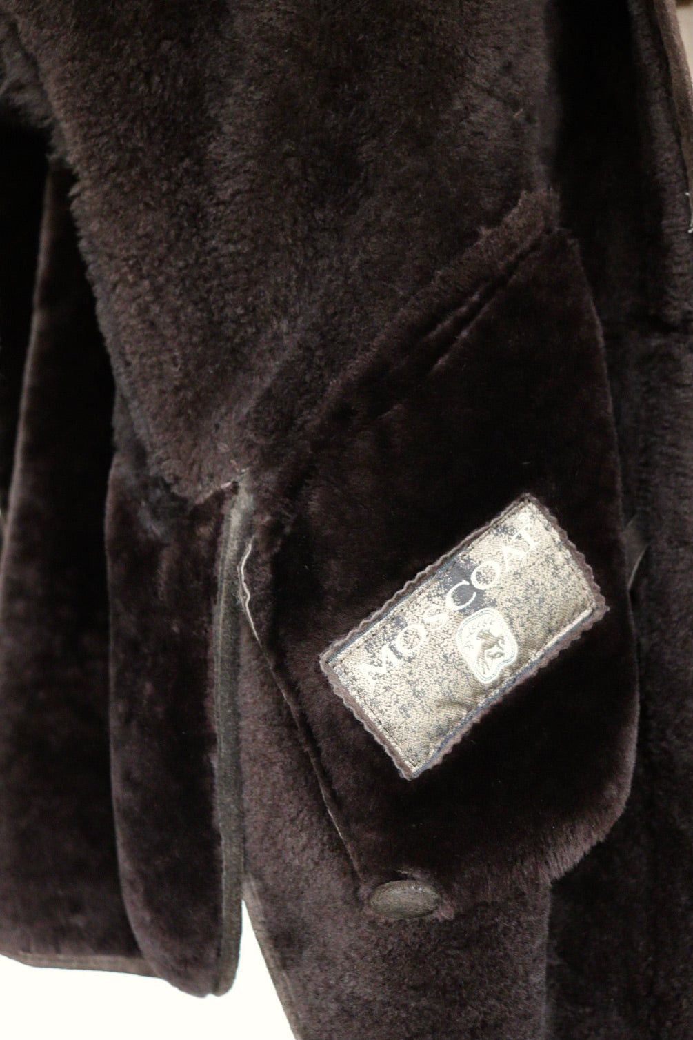 The Chocolate Moscoat - shearling / lammy coat - S up to XL