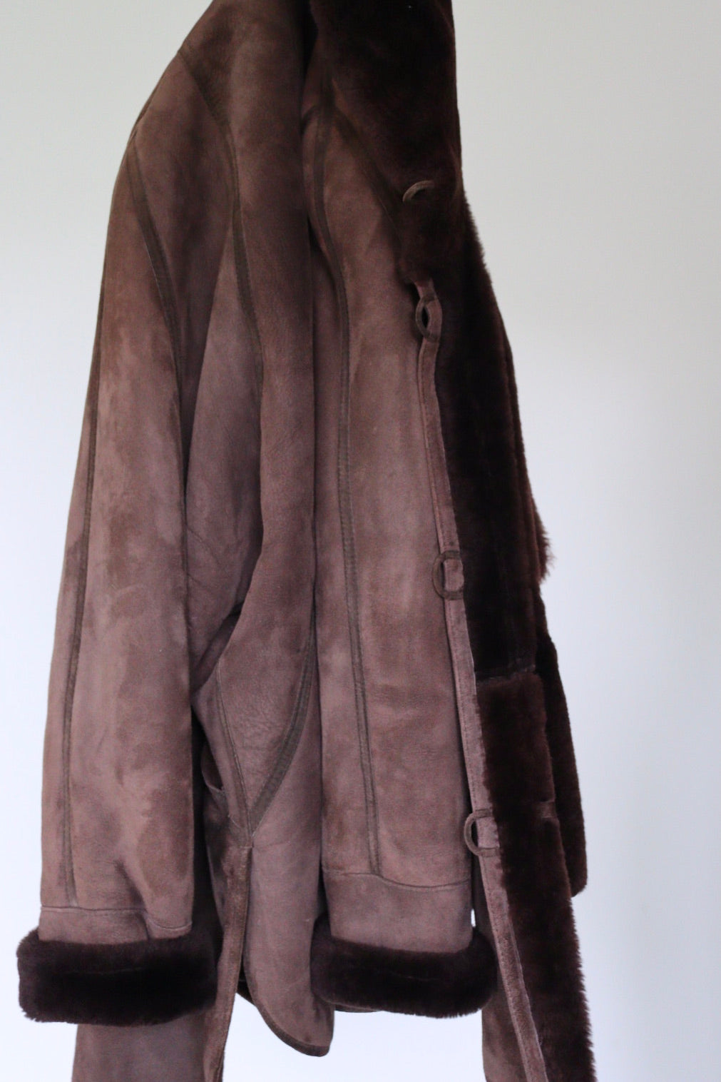 The Chocolate Moscoat - shearling / lammy coat - S up to XL