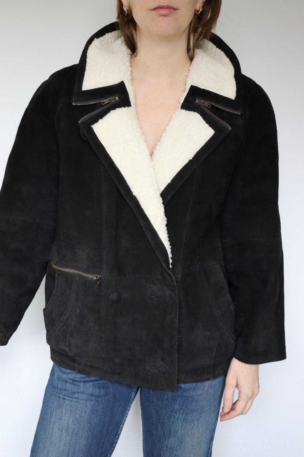 The Lammy Zip - lammy coat / shearling jacket - S up to L/XL