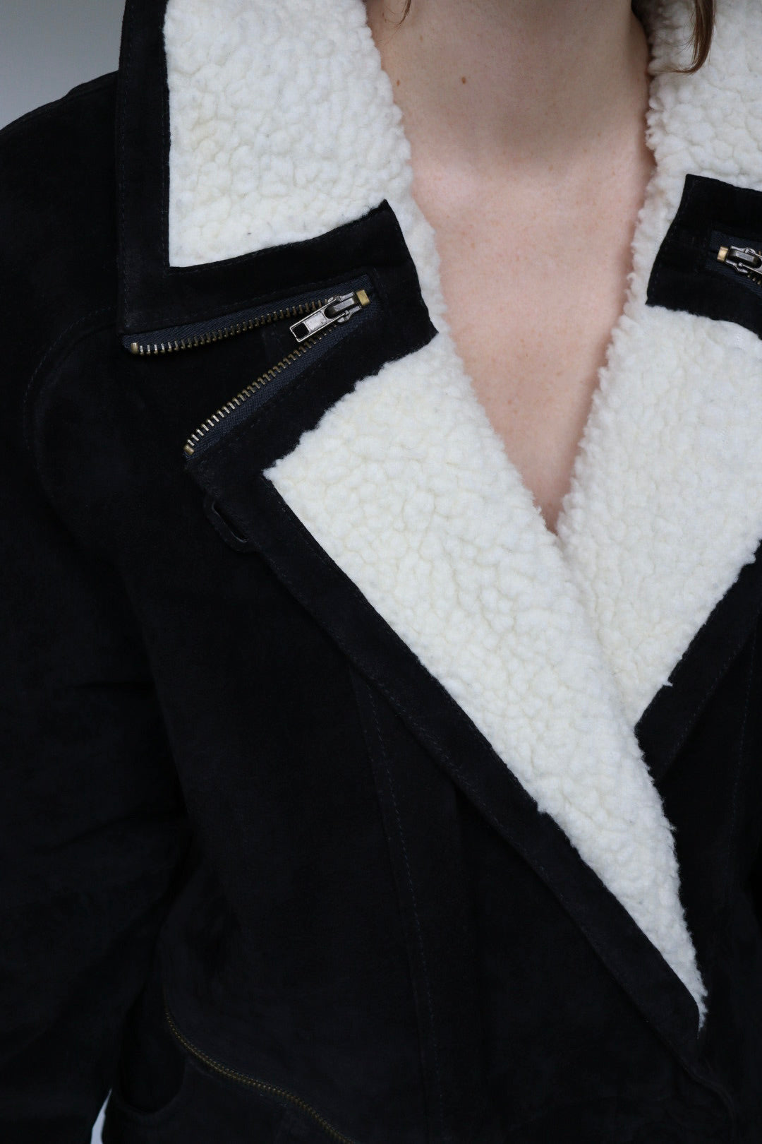 The Lammy Zip - lammy coat / shearling jacket - S up to L/XL