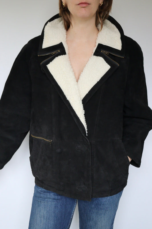 The Lammy Zip - lammy coat / shearling jacket - S up to L/XL