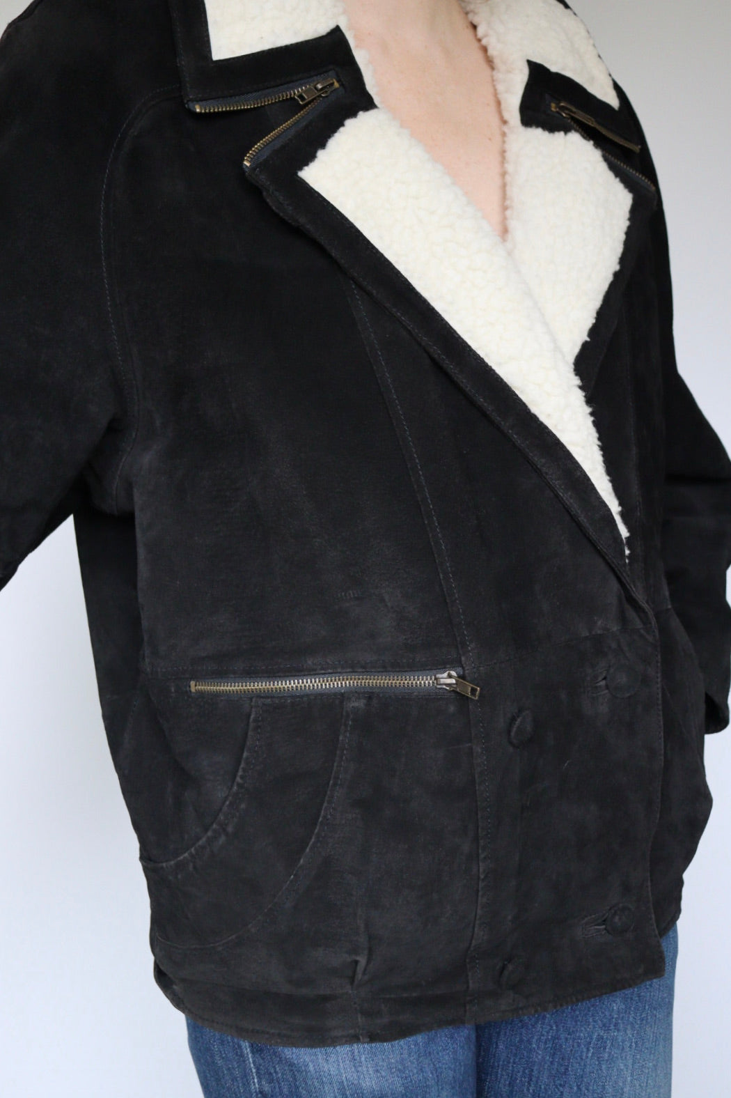 The Lammy Zip - lammy coat / shearling jacket - S up to L/XL