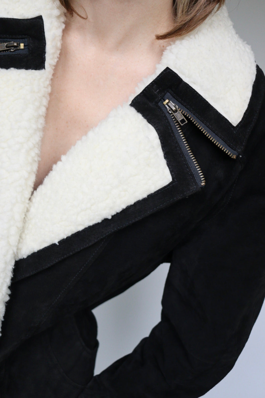 The Lammy Zip - lammy coat / shearling jacket - S up to L/XL