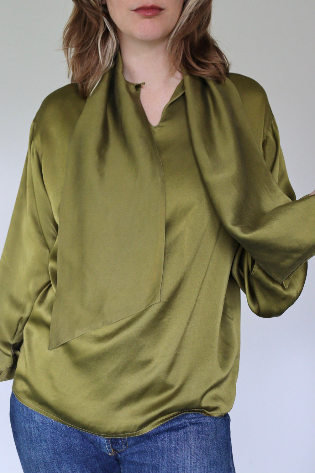 The Forest Fairy - silk blouse - S up to M