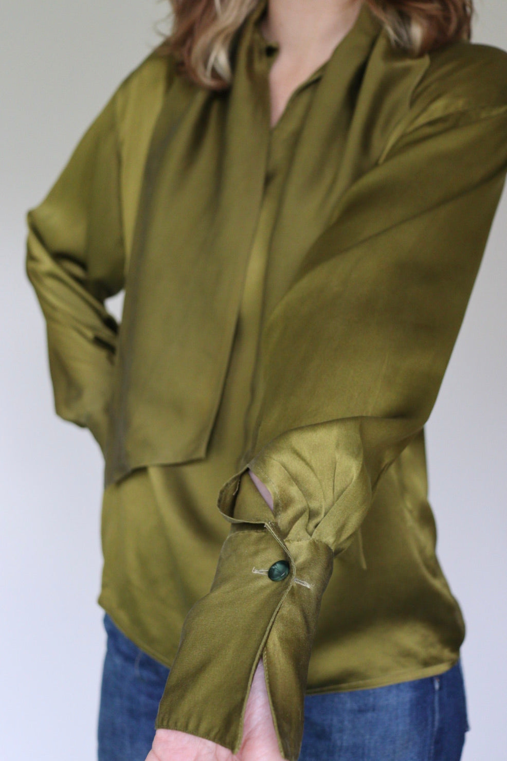 The Forest Fairy - silk blouse - S up to M