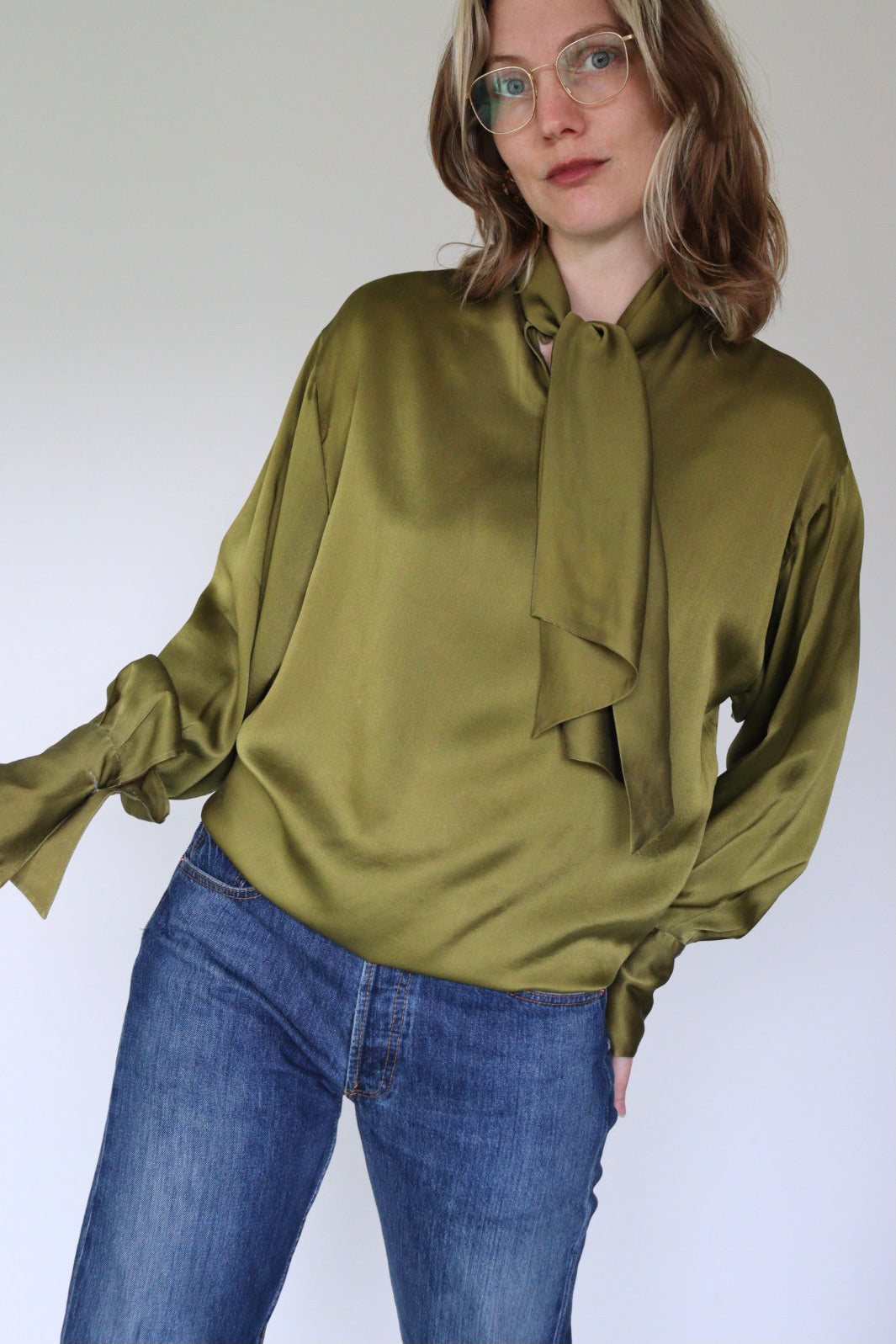 The Forest Fairy - silk blouse - S up to M