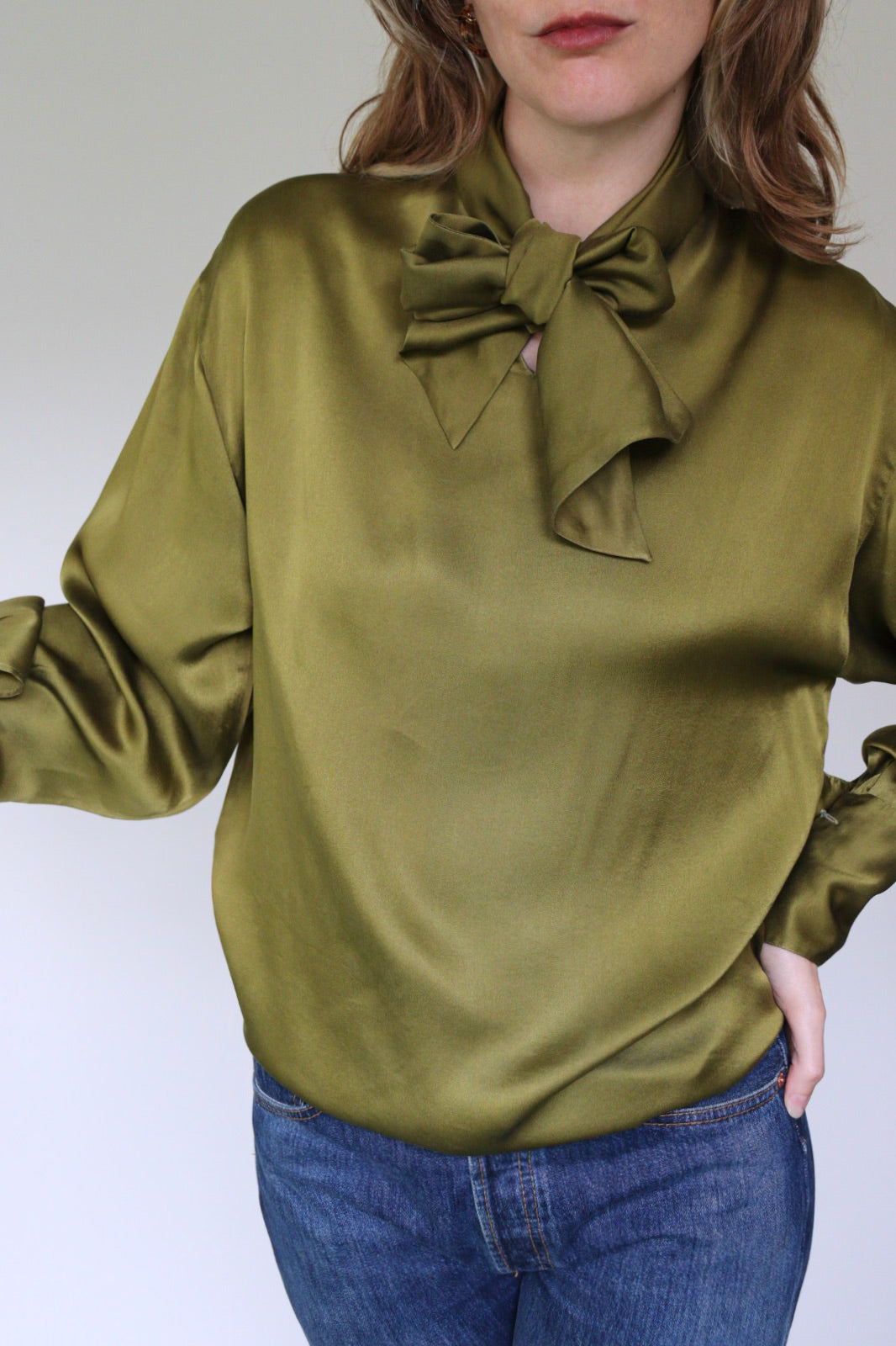 The Forest Fairy - silk blouse - S up to M
