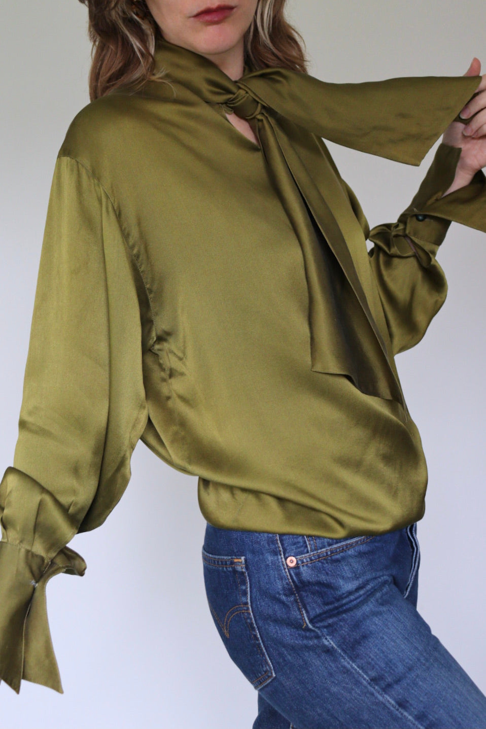 The Forest Fairy - silk blouse - S up to M